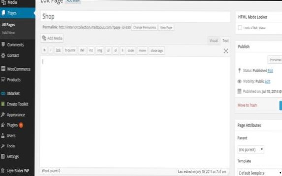 Como adicionar uma nova página ao tema wordpress por meio de codificação?