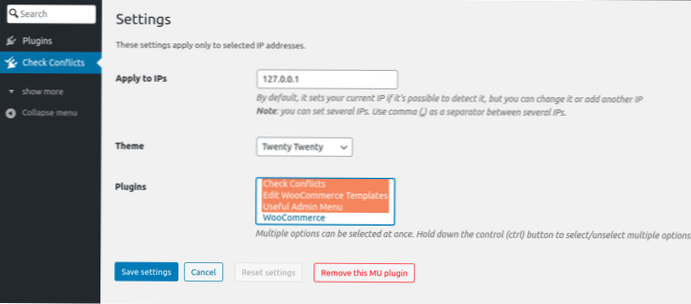 How to detect if i am on plugin's settings page