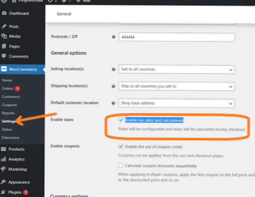 Hvordan vise prosentandelen av den pålagte skatten i netthandel [lukket]