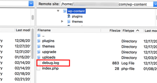 Comment enregistrer les erreurs de plug-in dans le fichier error_log du plug-in