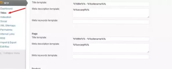 Sådan fjernes en bestemt streng indefra <title> tag på en Wordpress-side