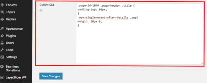 Ve kterém souboru najdu vlastní kód CSS, který jsem zadal?