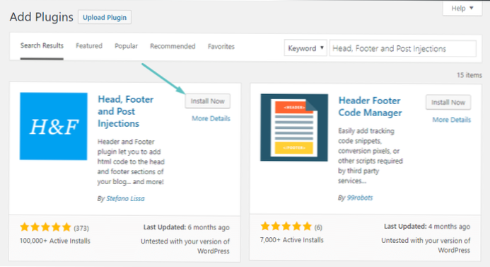 Vložte kód do záhlaví pouze u příspěvků na blogu