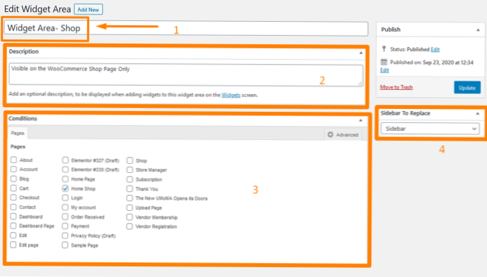 Est-il possible d'ajouter une barre latérale à la page d'accueil de Storefront