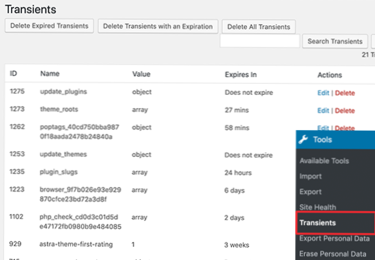 ¿Es posible restaurar un transitorio caducado??