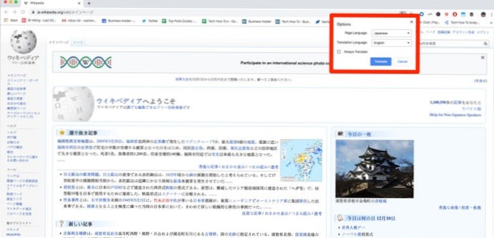 C'è un modo per garantire che il browser traduca automaticamente il contenuto della pagina in un'altra lingua (tramite Google Translate)?