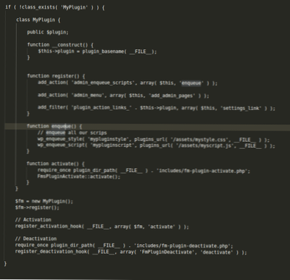 È richiesto l'utilizzo di register_activation_hook?
