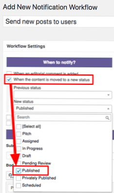 Cerca un plug-in che possa inviare una notifica a qualsiasi e-mail durante la pubblicazione del post