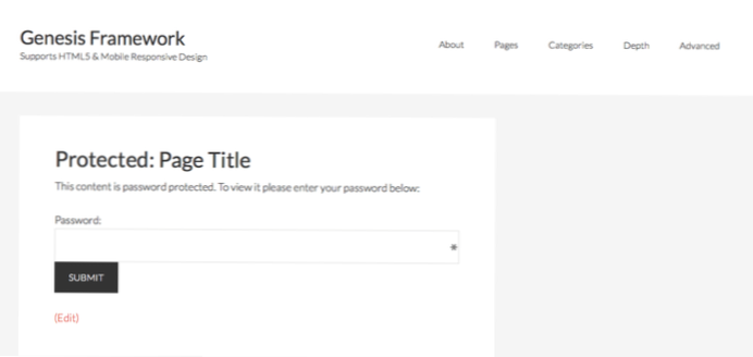 Título da página protegida por senha