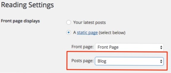 Posts not showing up on Blog page