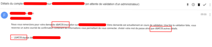 Problem med å rømme tekst som inneholder html-markeringer