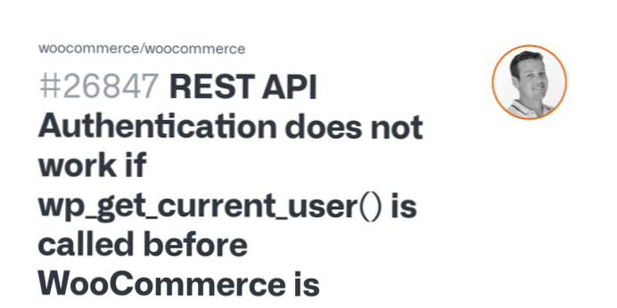 Problema con l'autenticazione dell'API REST di Woocommerce