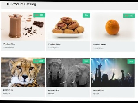 Produktkatalog in WordPress