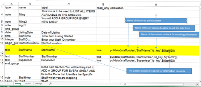 Extraire des données spécifiques du CSV