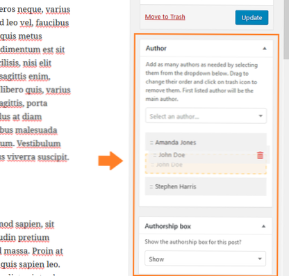 Odebrat odkaz na autora, ať je zobrazeno jméno autora