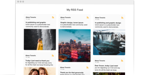 RSS et Post éditions