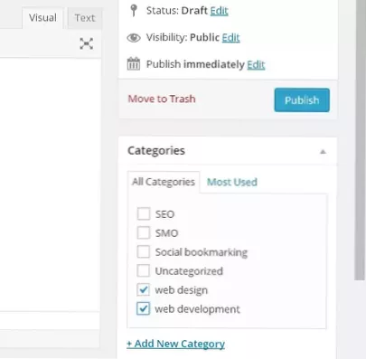 Show all post for a given category
