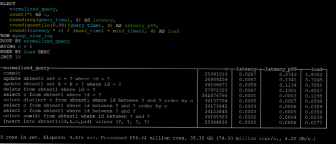 Sakte Mysql-spørsmål