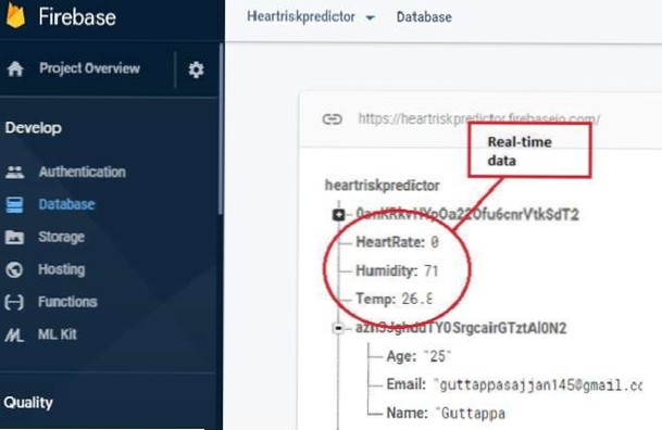 Stockage des données dans la base de données et enregistrement des utilisateurs