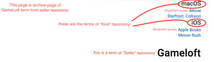 taxquery taxonomy získat podmínky