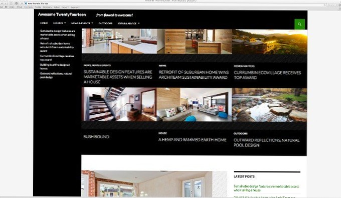 Twenty Fourteen Nelepivá hlavička po zvětšení hlavičky