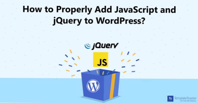 Brug af jquery med wordpress ved hjælp af wp_enqueue_scripts