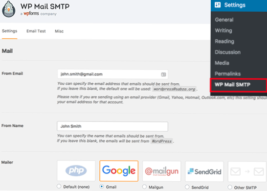 What is the way to hook all wordpress email