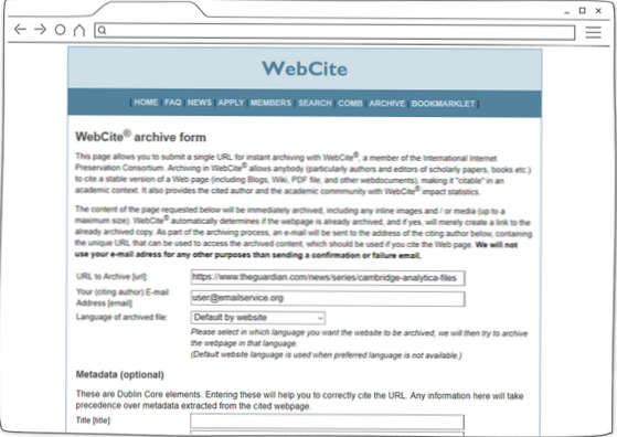 Proč se archivované stránky zobrazují při vyhledávání a lze k nim přistupovat?