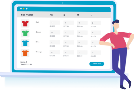 WooCommerce - Large number of product variations (200 )
