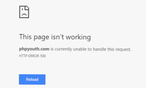 Wordpress HTTP 500 Error “page isn't working”