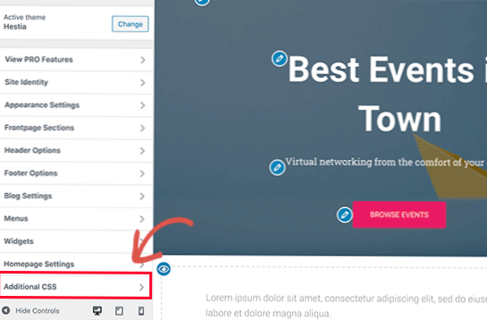 Přizpůsobení motivu WordPress CSS