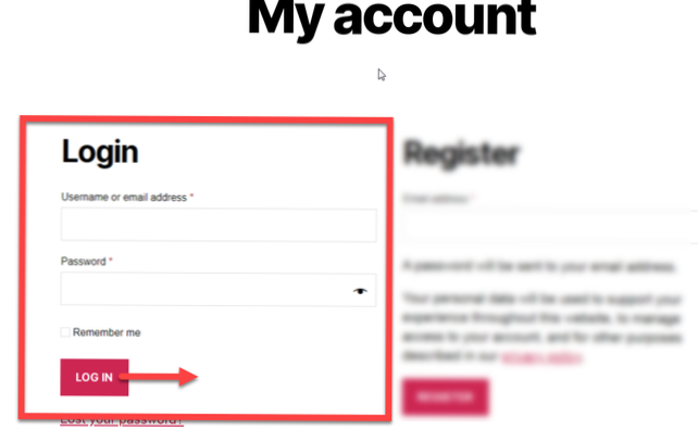 WordPress / Woocommerce-Login-URL wird nicht richtig umgeleitet